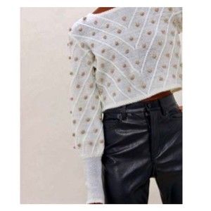 Urban Outfitters Sparkly Metallic Bauble Sweater